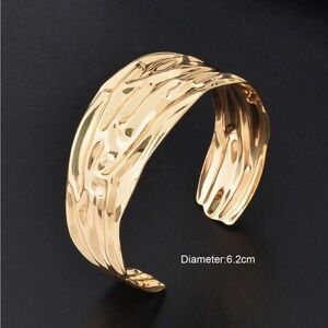 Elegant Gold-Toned Women's Cuff Bracelet